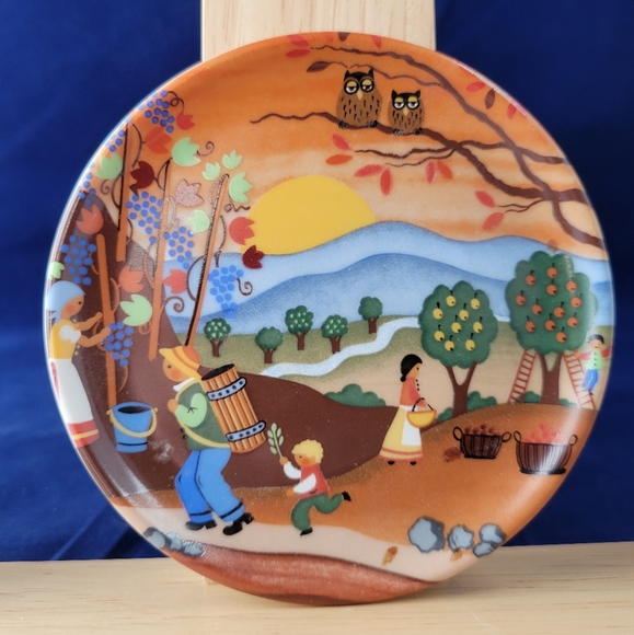 3-Vintage Landscape Reutter Porzellan W-Germany Small Plate Porcelain 3 1/2" - Picture 3 of 14